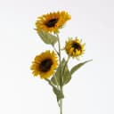 Goods NL Kunstblumenzweig Sonnenblume 3 Blüten Gelb 90 cm Bild 2