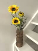 Goods NL Kunstblumenzweig Sonnenblume 3 Blüten Gelb 90 cm Bild 3
