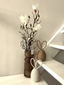 Kunstblume Kunst-Stielblume Magnolienzweig Weiß Goods NL Bild 4