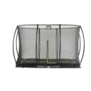 EXIT Silhouette Ground Gartentrampolin 214x305 cm mit Sicherheitsnetz Schwarz Bild 1