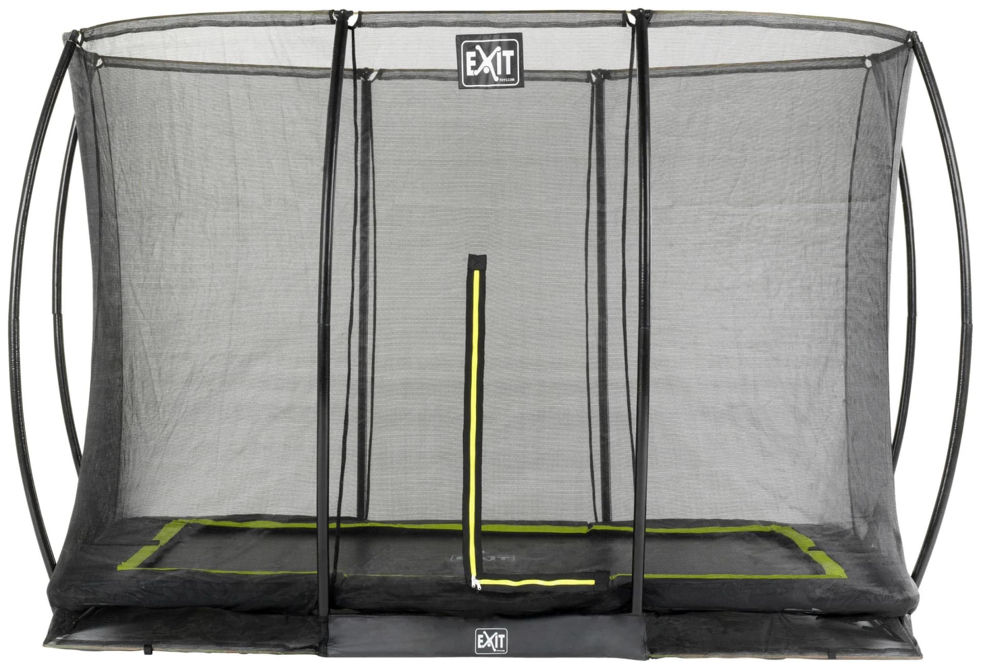 EXIT Silhouette Ground Gartentrampolin 214x305 cm mit Sicherheitsnetz Schwarz - Bild 2