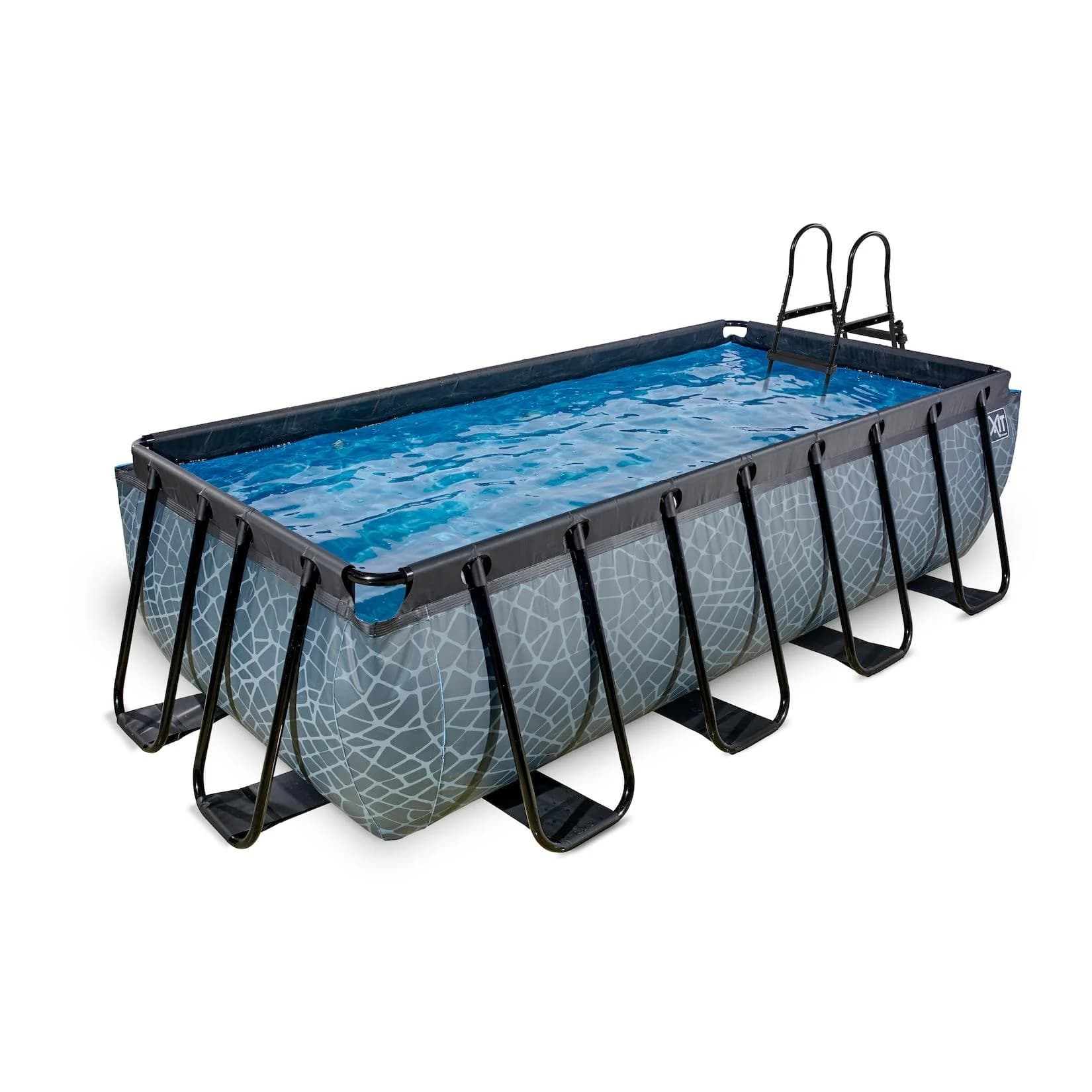 EXIT Framepool EXIT Grau mit Sandfilterpumpe und Leiter