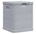 vidaXL Gartenbox 90L Hellgrau Kunststoff Holz-Optik Bild 3
