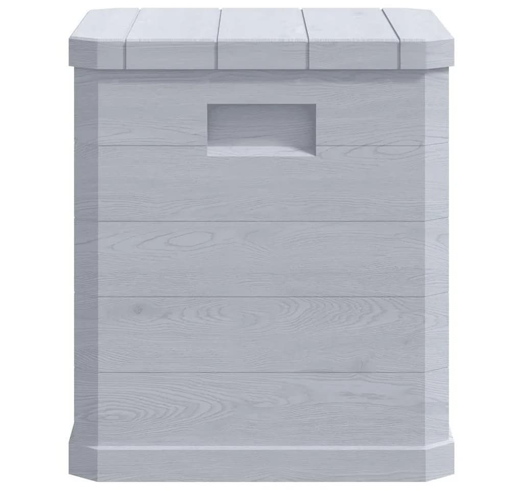 vidaXL Gartenbox 90L Hellgrau Kunststoff Holz-Optik - Bild 5