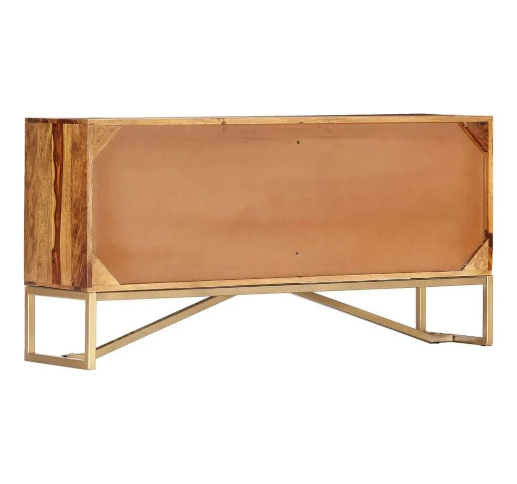vidaXL Sideboard Massivholz Braun Mid-Century Design - Bild 3