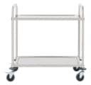 vidaXL Küchenwagen 2-stufig Edelstahl Servierwagen Silber Bild 1