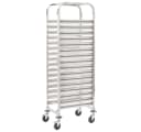 vidaXL Küchenwagen Tablettwagen Edelstahl 16 Fächer Silber Bild 2