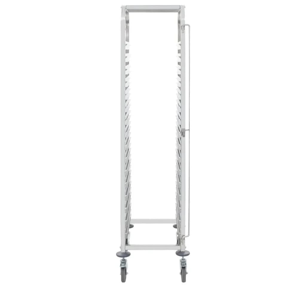 vidaXL Küchenwagen Tablettwagen Edelstahl 16 Fächer Silber - Bild 3