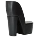 vidaXL Sessel in Stöckelschuh-Form Schwarz Kunstleder Bild 3