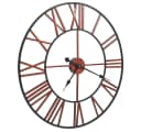 vidaXL Wanduhr Metall 58 cm Rot Schwarz Bild 3