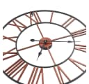 vidaXL Wanduhr Metall 58 cm Rot Schwarz Bild 5