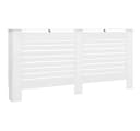vidaXL Heizkörperabdeckung Weiß Modern MDF Bild 2