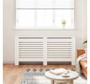 vidaXL Heizkörperabdeckung Weiß Modern MDF Bild 3