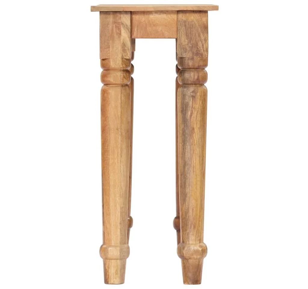 vidaXL Konsolentisch Massivholz Braun Klassisches Design - Bild 3
