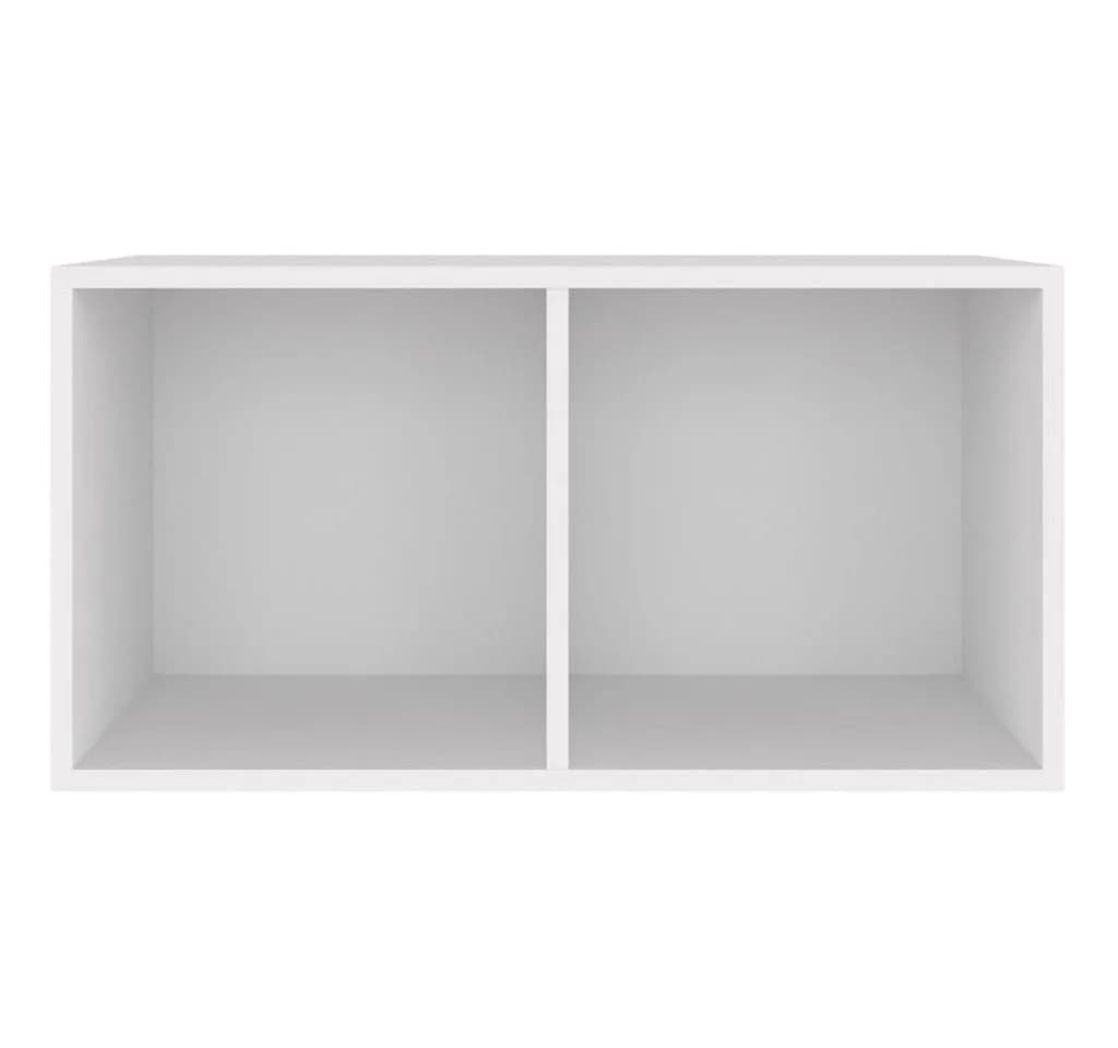 vidaXL Aufbewahrungsbox Schallplatten Weiß Holzwerkstoff - Bild 3