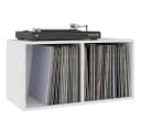 vidaXL Aufbewahrungsbox Schallplatten Weiß Holzwerkstoff Bild 4