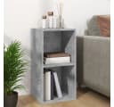 vidaXL Aufbewahrungsbox Schallplatten Betongrau Holzwerkstoff Bild 3