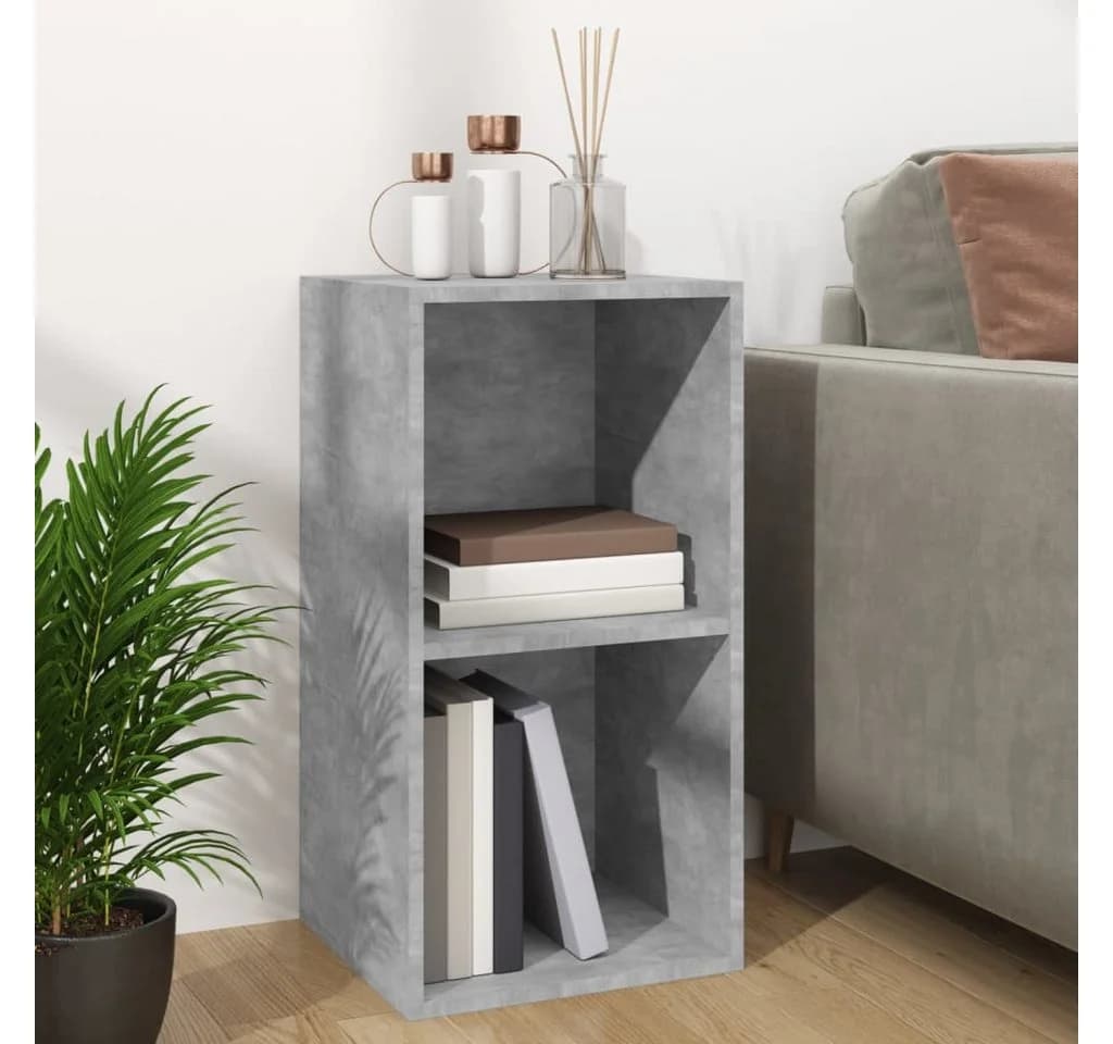 vidaXL Aufbewahrungsbox Schallplatten Betongrau Holzwerkstoff - Bild 3