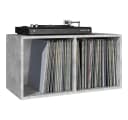 vidaXL Aufbewahrungsbox Schallplatten Betongrau Holzwerkstoff Bild 5