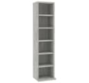 VIDAXL CD-Regal Betongrau Holzwerkstoff Bild 2