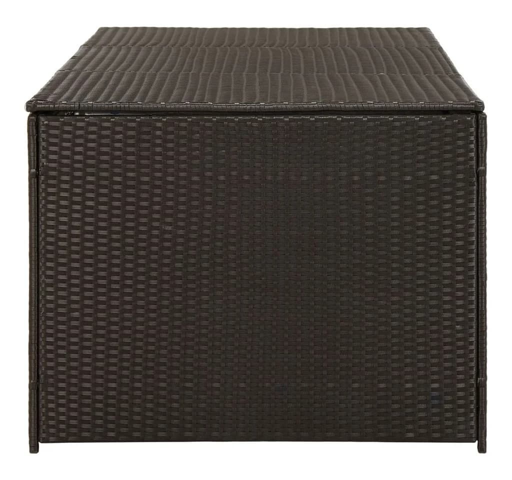 vidaXL Gartenbox Braun Poly Rattan Aufbewahrungsbox - Bild 4