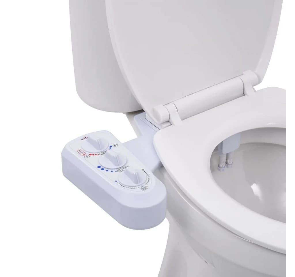 vidaXL Bidet-Aufsatz für Toilettensitz Heiß-/Kaltwasser Doppeldüsen - Bild 2