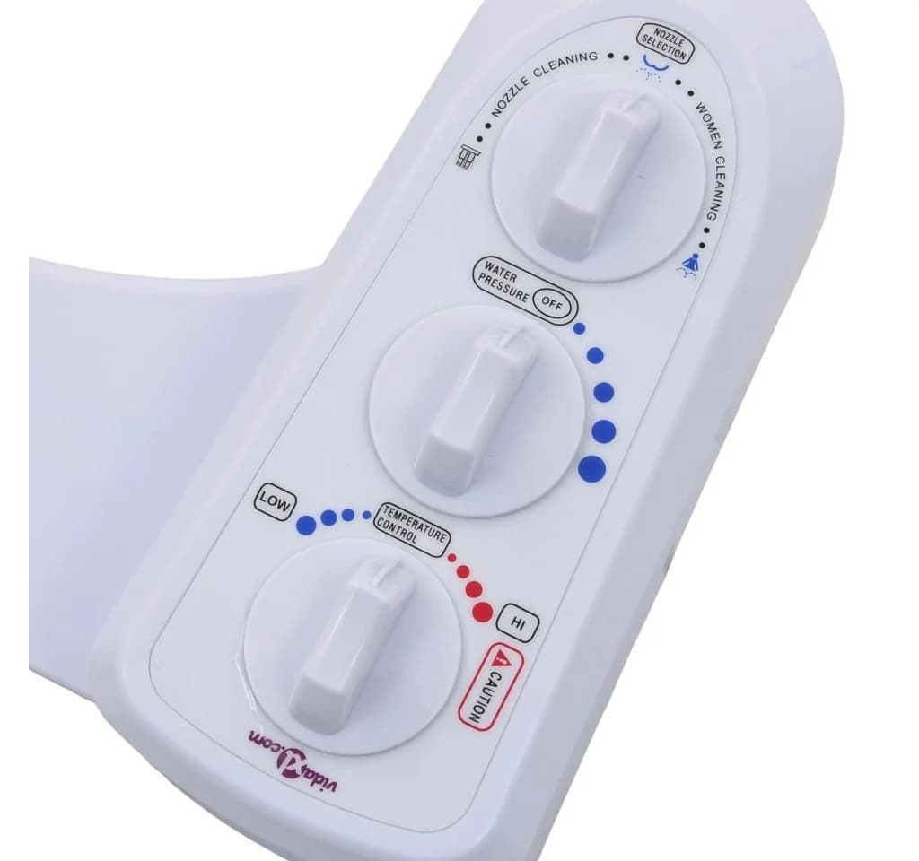 vidaXL Bidet-Aufsatz für Toilettensitz Heiß-/Kaltwasser Doppeldüsen - Bild 4