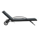 vidaXL Gartenliege-Set 2-tlg. mit Tisch Poly Rattan Anthrazit Grau Bild 1