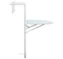 vidaXL Hängetisch Balkon Weiß Kunststoff Rattan-Optik Höhenverstellbar Bild 3
