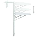 vidaXL Hängetisch Balkon Weiß Kunststoff Rattan-Optik Höhenverstellbar Bild 5