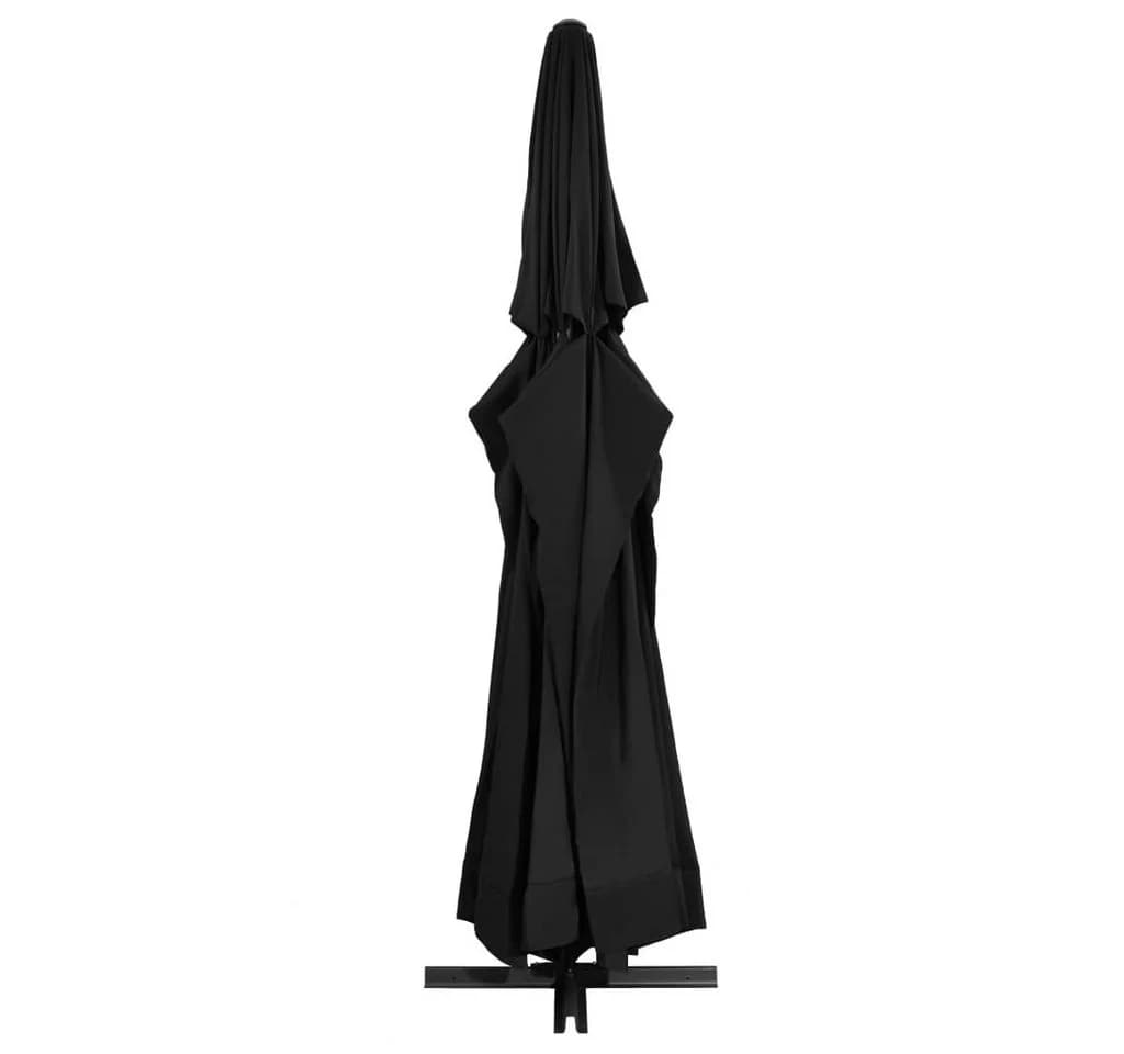 vidaXL Sonnenschirm Schwarz Aluminium-Mast 500 cm - Bild 3