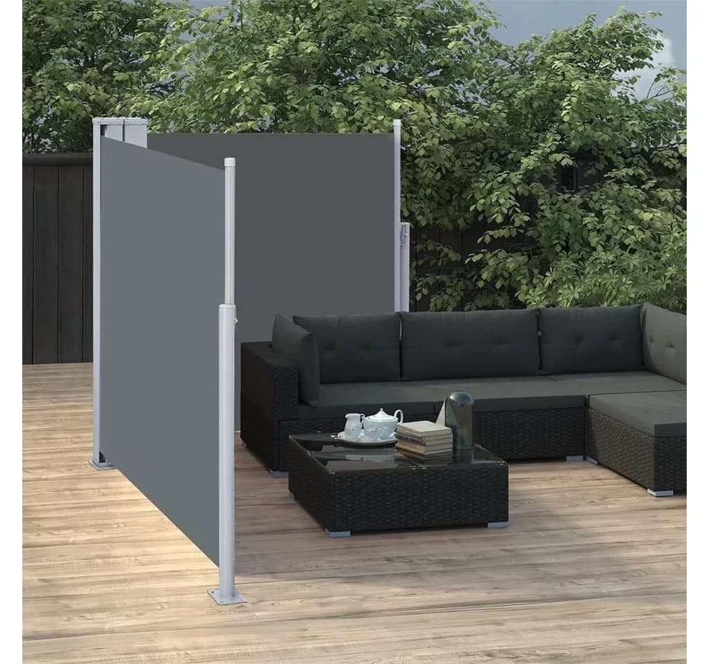 vidaXL Seitenmarkise Anthrazit Ausziehbar 120 x 600 cm - Bild 3
