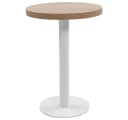 vidaXL Bistrotisch Hellbraun/Weiß 60 cm MDF Bild 2