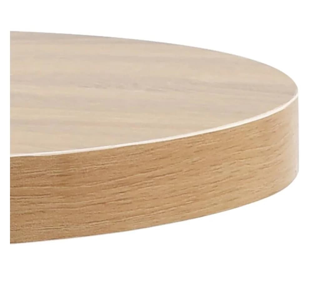 vidaXL Bistrotisch Hellbraun/Weiß 60 cm MDF - Bild 4