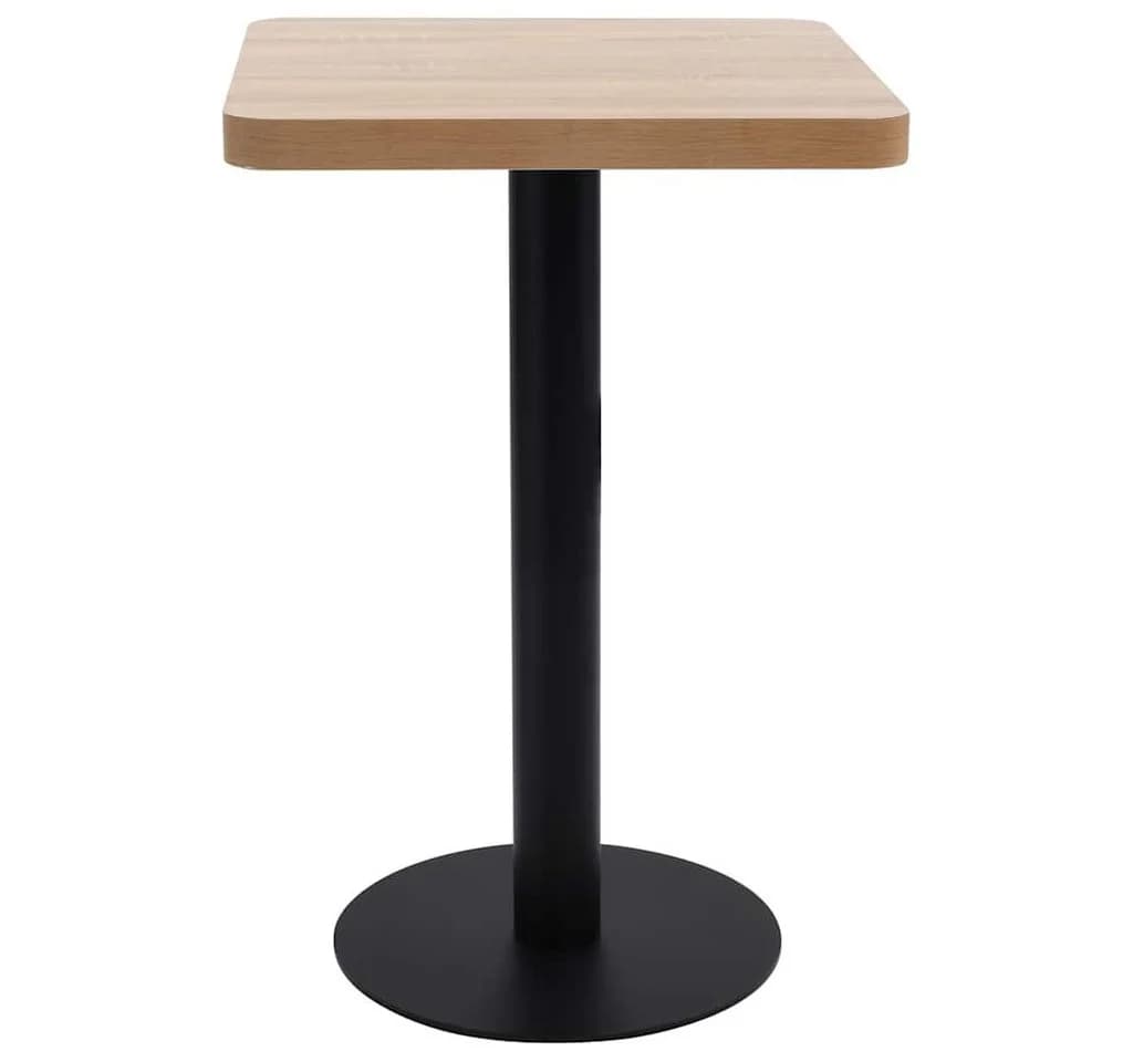 vidaXL Esstisch Bistrotisch Hellbraun MDF