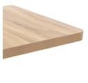 vidaXL Bistrotisch Hellbraun Schwarz 60x60 cm MDF Stahl Bild 3