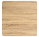 vidaXL Bistrotisch Hellbraun Schwarz 60x60 cm MDF Stahl Bild 4