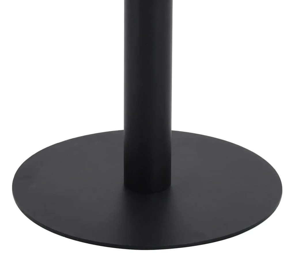 vidaXL Bistrotisch Hellbraun Schwarz 60x60 cm MDF Stahl - Bild 5