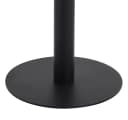 vidaXL Bistrotisch Dunkelbraun MDF mit Stahlbeinen Bild 5