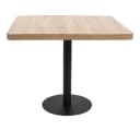 vidaXL Bistrotisch Hellbraun Schwarz MDF Stahl Bild 1
