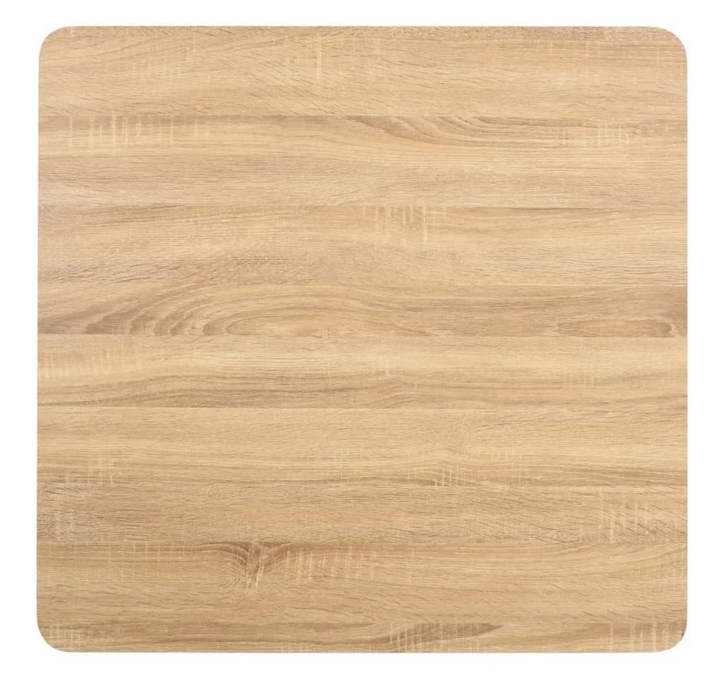vidaXL Bistrotisch Hellbraun Schwarz MDF Stahl - Bild 3