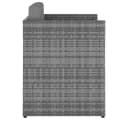 vidaXL Gartensessel mit Hocker Poly Rattan Anthrazit Bild 4