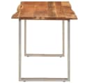 vidaXL Esstisch Akazie-Massivholz Industrial Stil Silber Bild 3