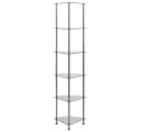 vidaXL Bücherregal mit 6 Ablagen Transparent Hartglas Bild 3