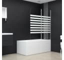 vidaXL Duschwand Duschabtrennung Hartglas Aluminium Klappbar Bild 1