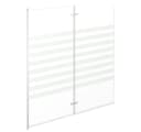 vidaXL Duschwand Duschabtrennung Hartglas Aluminium Klappbar Bild 4