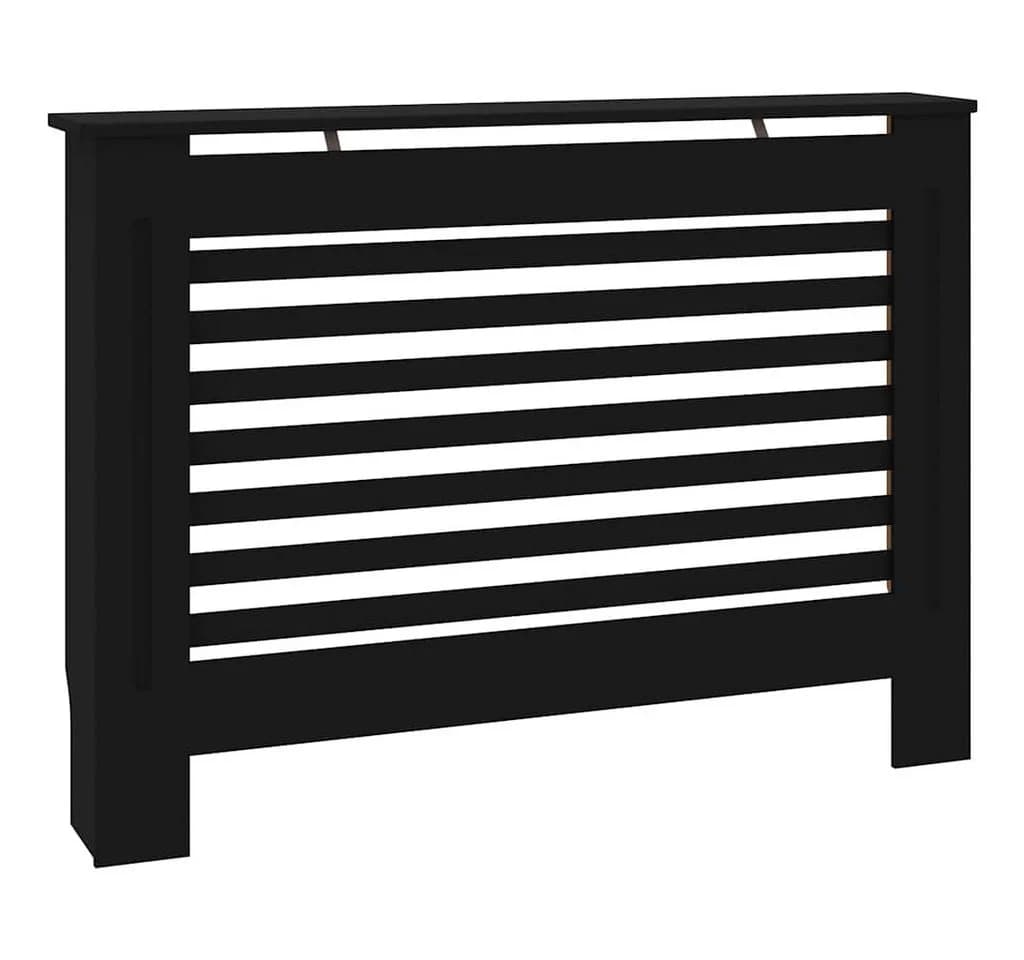 vidaXL Heizkörperverkleidung Schwarz Latten-Design - Bild 2