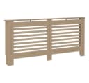 vidaXL Heizkörperverkleidung Braun MDF Modernes Latten-Design Bild 2