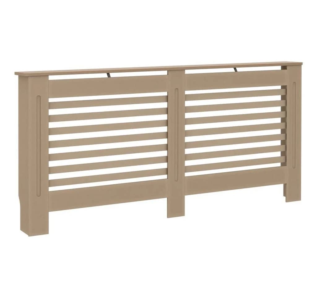 vidaXL Heizkörperverkleidung Braun MDF Modernes Latten-Design - Bild 2