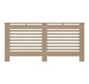 vidaXL Heizkörperverkleidung Braun MDF Modernes Latten-Design Bild 3